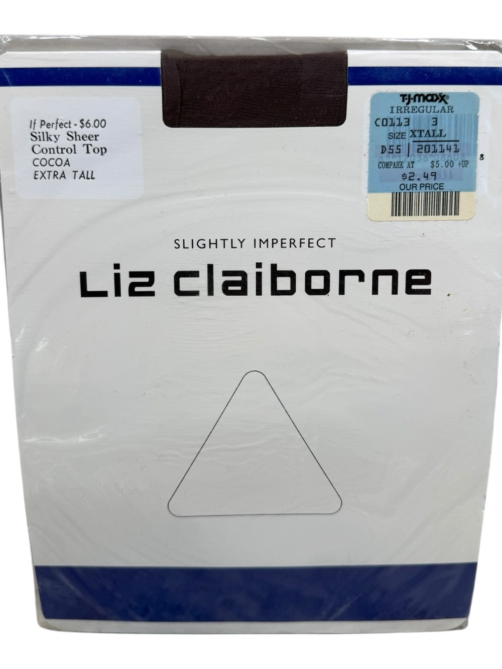 Liz Claiborne Silky Sheer Control Top Pantyhose Extra Tall Cocoa